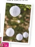  ??  ?? solar lantern Garland
Cox & Cox, £15.50