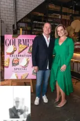  ??  ?? Right: Gourmet Traveller editor Joanna Hunkin with Hope Delivery’s Neil Perry. Below: Quay chef and Harvest Bites ambassador Peter Gilmore.