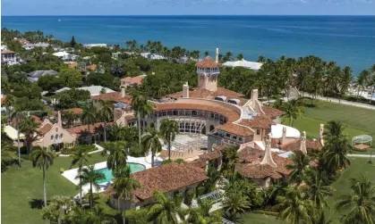  ?? ?? An aerial view of Mar-a-Lago, Trump’s home in Palm Beach, Florida. Photograph: Steve Helber/AP