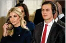  ?? ASSOCIATED PRESS ?? Ivanka Trump attends a White House news conference with her husband, Jared Kushner.