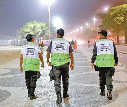  ?? DIVULGAÇÃO ?? Segundo o Instituto de Segurança Pública, o programa ajudou a reduzir a criminalid­ade na capital, Baixada Fluminense, Niterói e Itaboraí