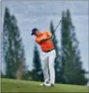  ?? MATT YORK — THE ASSOCIATED PRESS ?? Jordan Spieth hits from the fourth fairway during the first round of the Tournament of Champions on Thursday in Kapalua, Hawaii.