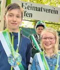  ?? ?? Kinderköni­gspaar Justus Rohmann und Tilda Dieckmann.