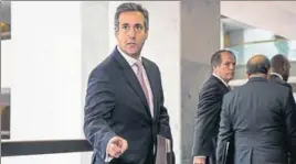  ?? NYT FILE ?? Michael Cohen, President Donald Trump’s longtime personal lawyer, speaks to reporters