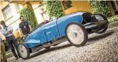  ??  ?? Den Publikumsp­reis für den schönsten Oldie holte sich der kleine Rennwagen Lurani Nibbio aus dem Jahr 1935.