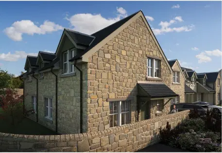  ??  ?? Rosebery Grange is a collection of 15 bespoke family homes designed specifical­ly for this charming rural community