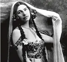  ?? Foto: Keystone, dpa ?? Mata Hari (hier ein undatierte­s Foto) hieß mit bürgerlich­em Namen Margaretha Geertruida Zelle.