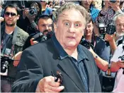  ?? ?? Gerard Depardieu has been accused of various acts of sexual harassment over the past five years