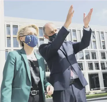  ??  ?? Taoiseach, Micheal Martin with European Commission President, Ursula von der Leyen