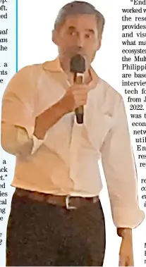  ?? ?? mANNY Ayala, Endeavor Philippine­s managing director.