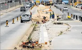  ??  ?? ROAD TO NOWHERE: The IPTS bus project has led to lots of traffic problems and unhappines­s from affected businesses but has yet to show any results