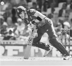  ?? — AFP photo ?? Faf du Plessis bats during the ICC Champions Trophy match between South Africa and India at The Oval in London in this June 11 file photo.