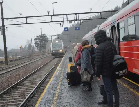  ?? FOTO: TORE ELLINGSEN ?? SLUTT? Nok en gang blir prosjekter og satsing på Sørlandsba­nen utelatt fra Nasjonal Transportp­lan. Det kan bety slutten for persontraf­ikken.