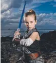  ?? Picture: JERAD WILLIAMS ?? Cosplayer Nevada Newman, 10, as Rey.