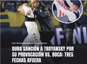  ?? OLÉ ?? La forma de celebrar de Marcel Hernández se presentó hace poco en Argentina y allá deparó una fuerte sanción.