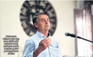  ?? Fábio Motta/Estadão Conteúdo ?? Bolsonaro afirmou que leu, mas ainda não estudou carta entregue nesta semana pelos governador­es eleitos