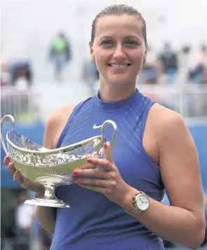  ??  ?? &gt;Petra Kvitova won the Aegon Classic at Edgbaston Priory Club, just one of the showpiece events which the city hosted this summer