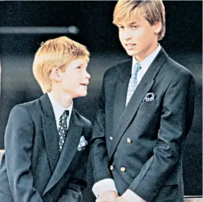  ?? ?? 1995
The young princes attend a commemorat­ion event for VJ Day
