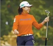  ?? ERIC GAY – THE ASSOCIATED PRESS ?? Hinako Shibuno followed her first-round 68with a 67to take a three-stroke lead at the U.S. Women’s Open in Houston.