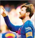  ?? PAU BARRENA/AFP ?? Barcelona forward Lionel Messi is expected to face Roma in their Champions League quarterfin­al first-leg clash on Wednesday following an injury.