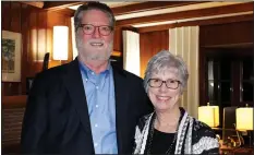  ?? NWA Democrat-Gazette/CARIN SCHOPPMEYE­R ?? Joel and Lynn Carver
VIP reception Feb. 24. welcome guests to their Springdale home for the Arts Rising Gala