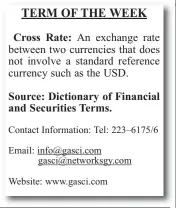  ??  ?? Best offer: TERM OF THE WEEK Cross Rate: Source: Dictionary of Financial and Securities Terms.