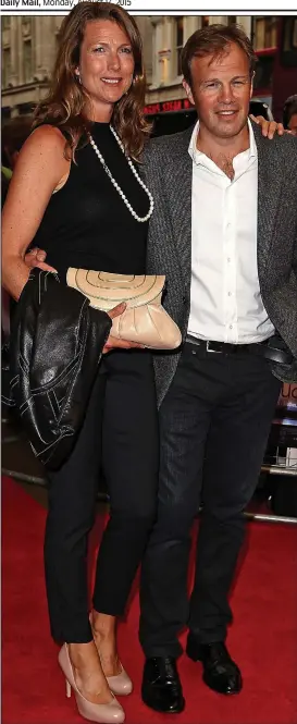  ??  ?? Family holiday: ITV journalist Tom Bradby with wife Claudia