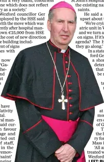  ??  ?? LEFT: Bishop Denis Brennan