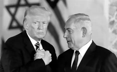  ??  ?? The US President Donald Trump and Israel’s Prime Minister Benjamin Netanyahu