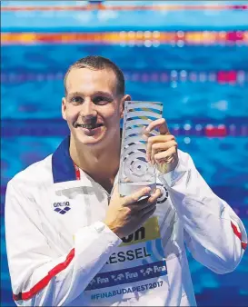 ??  ?? Caeleb Dressel, siete oros como Phelps. Sin duda, el hombre del Mundial FOTO: AP