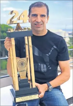  ??  ?? TROFEO. Marc Gené fue ganador de las 24 Horas de Le Mans en 2009.