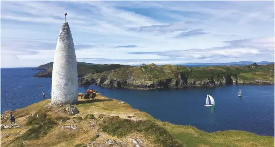  ??  ?? P h o t o o f t h e m o n t h : Broom owner Donie Herraghty took this beautiful photograph of the mouth of Baltimore Harbour, West Cork, having cruised there from his home berth on the River Shannon. Looks like it was well worth the effort.