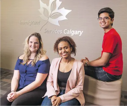  ?? GAVIN YOUNG ?? From left, Kirsty McGowan, Ruth Legese and Mehul Gupta will all be taking part in the 22nd annual Immigrants of Distinctio­n Awards on Friday evening. The annual event is sponsored by Immigrant Services Calgary.