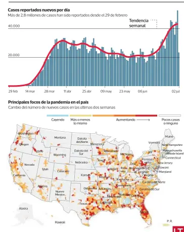  ??  ?? FUENTE: The New York Times/The Washington Post
INFOGRAFÍA: Heglar Fleming • LA TERCERA