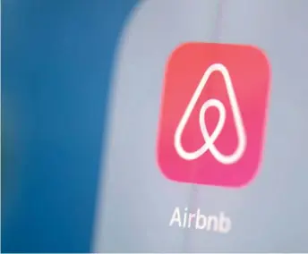  ?? -- AFP photo ?? Airbnb will pay hosts 25 per cent of what they would typically be due if someone booked between March 14, 2020 and May 31, 2020 cancels the stay due to Covid-19.