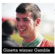  ??  ?? Ginetta winner Gamble
