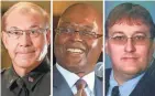  ?? JOURNAL SENTINEL FILES ?? Candidates for Milwaukee County sheriff in the August primary election are, from left, Acting Milwaukee County Sheriff Richard Schmidt, Earnell Lucas and Robert J. Ostrowski.