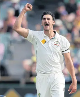  ??  ?? Australia’s Mitchell Starc.