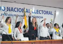  ?? CORTESÍA ?? Inscripció­n. María Sol Corral registró su candidatur­a el sábado.