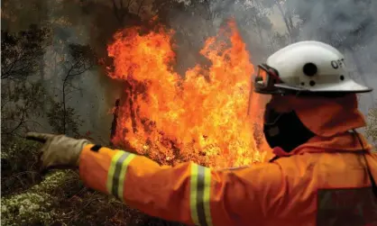  ?? Photograph: Jeremy Piper/AAP ?? ‘Fuel reduction burns should not be used as a weapon in the culture wars in order to divert attention from the need to act on climate change.’