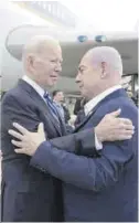  ?? Europa Press ?? Biden y Netanyahu, en 2023.
