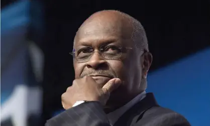  ?? Photograph: Molly Riley/AP ?? ‘Herman Cain is a great American who loves our country!’ Donald Trump tweeted as he ended the prospect of Cain playing a role in shaping US economic policy.