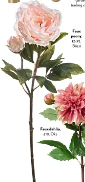  ??  ?? Faux dahlia, £10, Oka