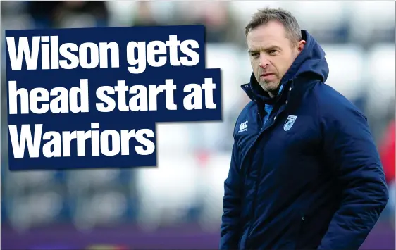  ??  ?? Former Scotland forwards coach Danny Wilson thanked his predecesso­r Dave Rennie for his ‘extensive’ handover