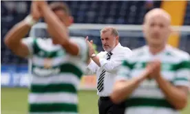  ?? Photograph: Steve Welsh/PA ?? Ange Postecoglo­u has said his players will ‘abide by protocols’ and wants fans to do the same.