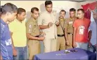  ??  ?? The Vavuniya Anti- Vice- Squad gathered informatio­n from schoolchil­dren to make the arrests