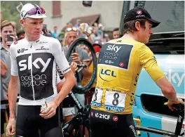  ?? REUTERS ?? Running the gauntlet: Froome (left) and Thomas