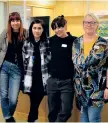  ?? BILD: ALINGSÅS KOMMUN ?? Margareta Battisti, Azra Camdzic, Rebecca Tollemark och Marie-Louise Carlsson kommer bemanna receptione­n.