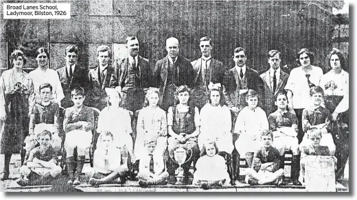  ?? ?? Broad Lanes School, Ladymoor, Bilston, 1926