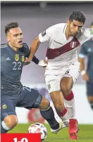  ?? ?? Goleador. El delantero Lautaro Martínez consiguió el tanto de la victoria de Argentina.